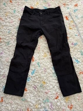 1620 cordura Men's Black Cargo Pants with Utility Pockets